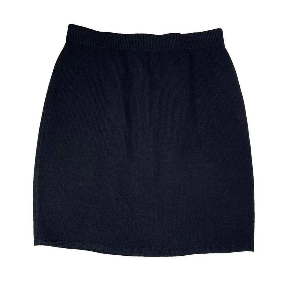 St. John Santana knit pull on pencil skirt Sz 4 black